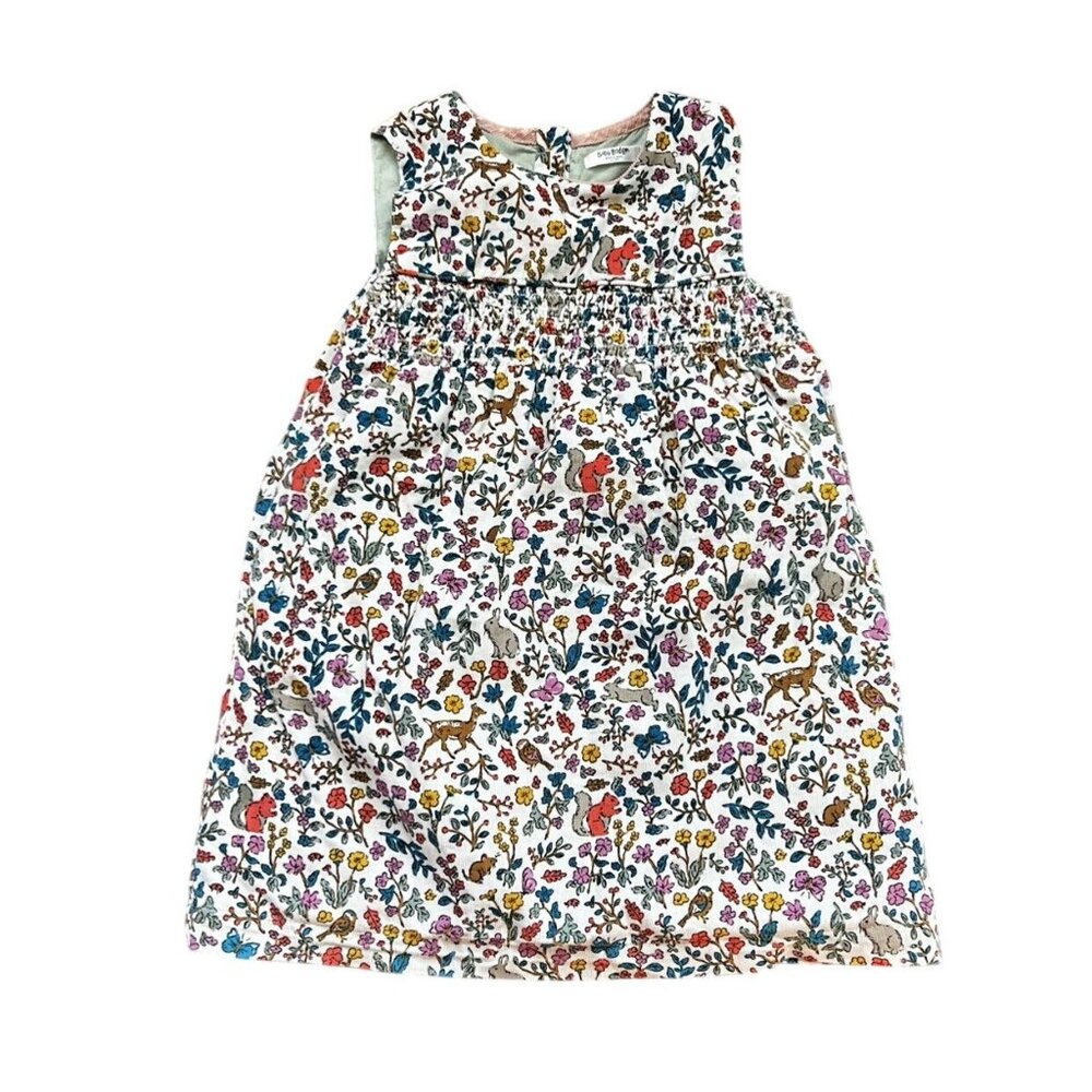 Baby Boden Woodland Floral Pinnie 3/4